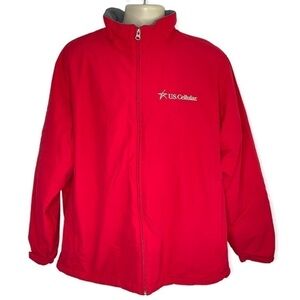 Lands’ End Red‎ Full Zip Jacket Men’s Size L (42-44)